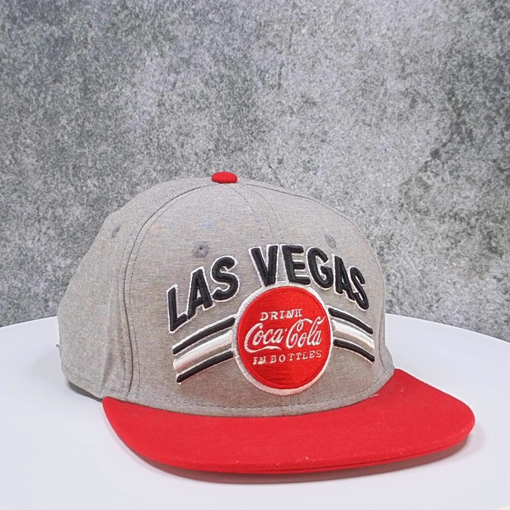 Coca Cola‎ Las Vegas Hat Cap Red Gray Snapback Drink In Bottles